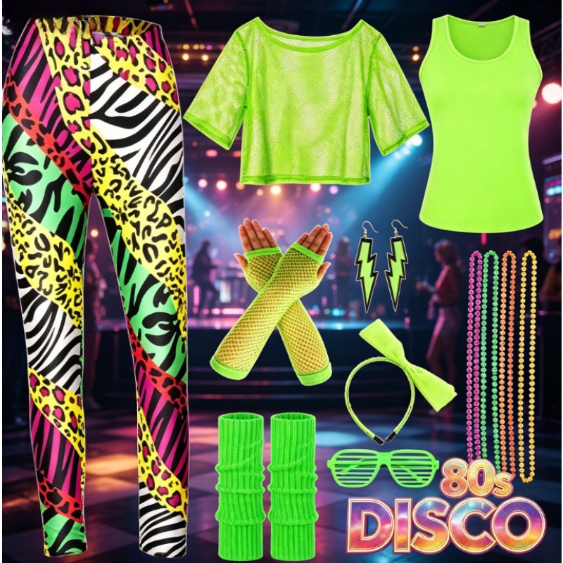 Summer Clothing Europe - European American 80s Costume Vintage Fitness