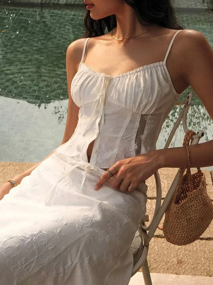 Chicheca Summer White Dress Se - Summer Vacation Clothing Women review and price