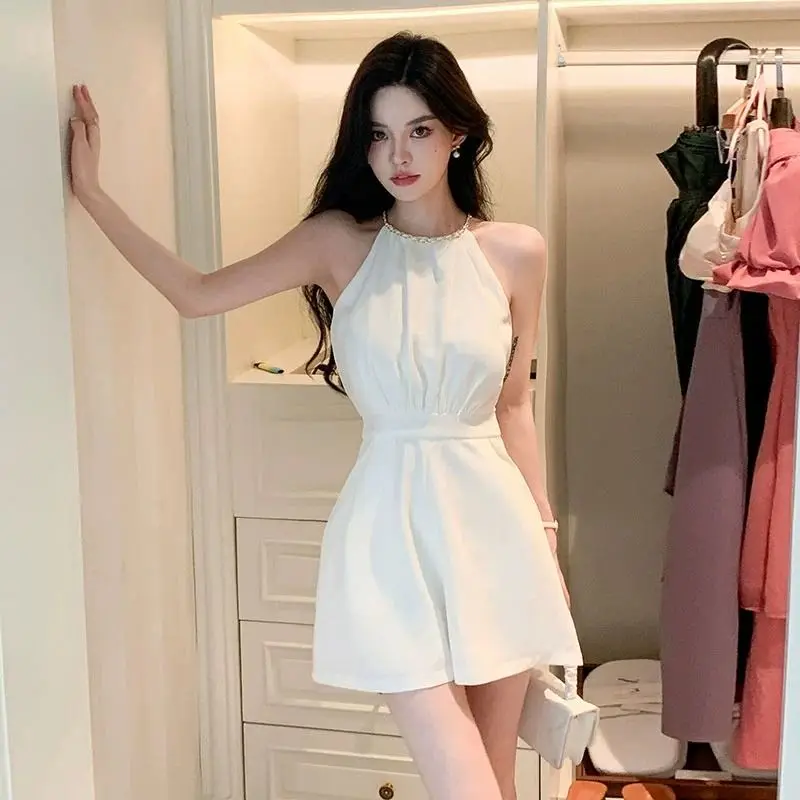 Cool White Woman Shorts Office - Summer Vacation Clothing Women review and price