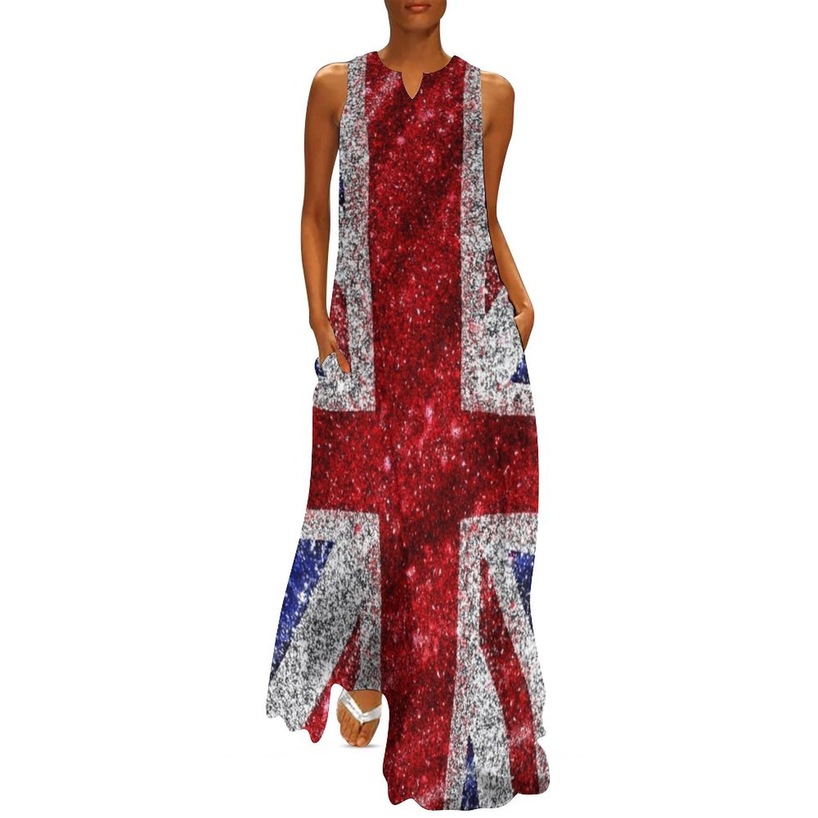 Faux Glitter Union Jack Flag U - Summer Clothing Women Uk review and price