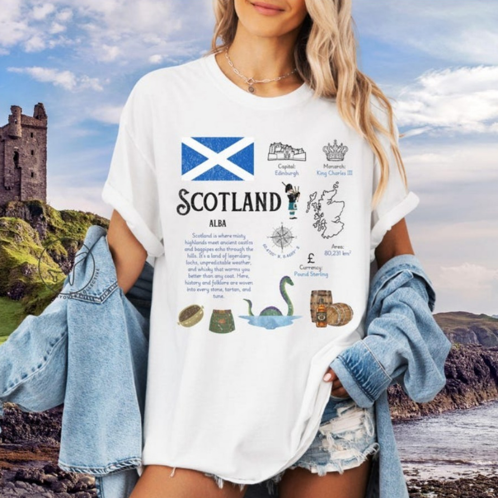 Scotland UK T-Shirt Edinburgh  - Summer Clothing Women Uk review and price