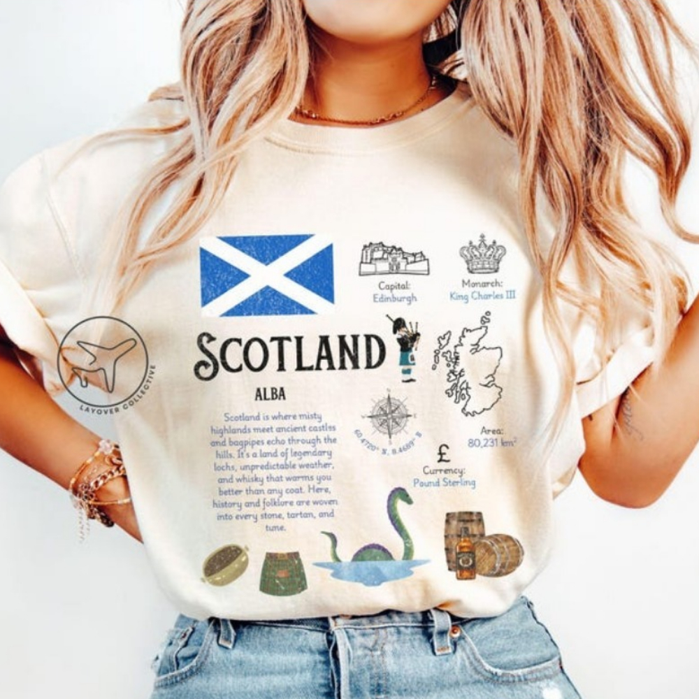 Scotland UK T-Shirt Edinburgh  - Summer Clothing Women Uk review and price