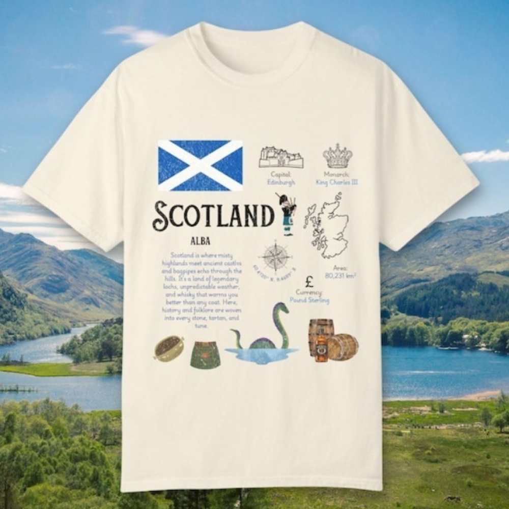 Scotland UK T-Shirt Edinburgh  - Summer Clothing Women Uk review and price