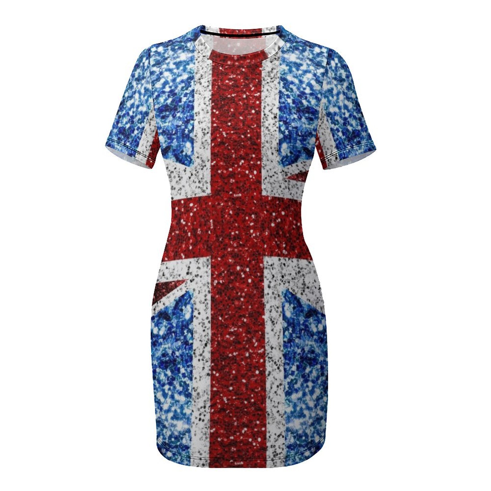 UK flag red blue white faux sp - Summer Clothing Women Uk review and price
