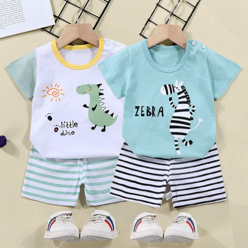 Cotton Tees+Shorts 2-piece Tra - Summer Clothing Newborn review and price