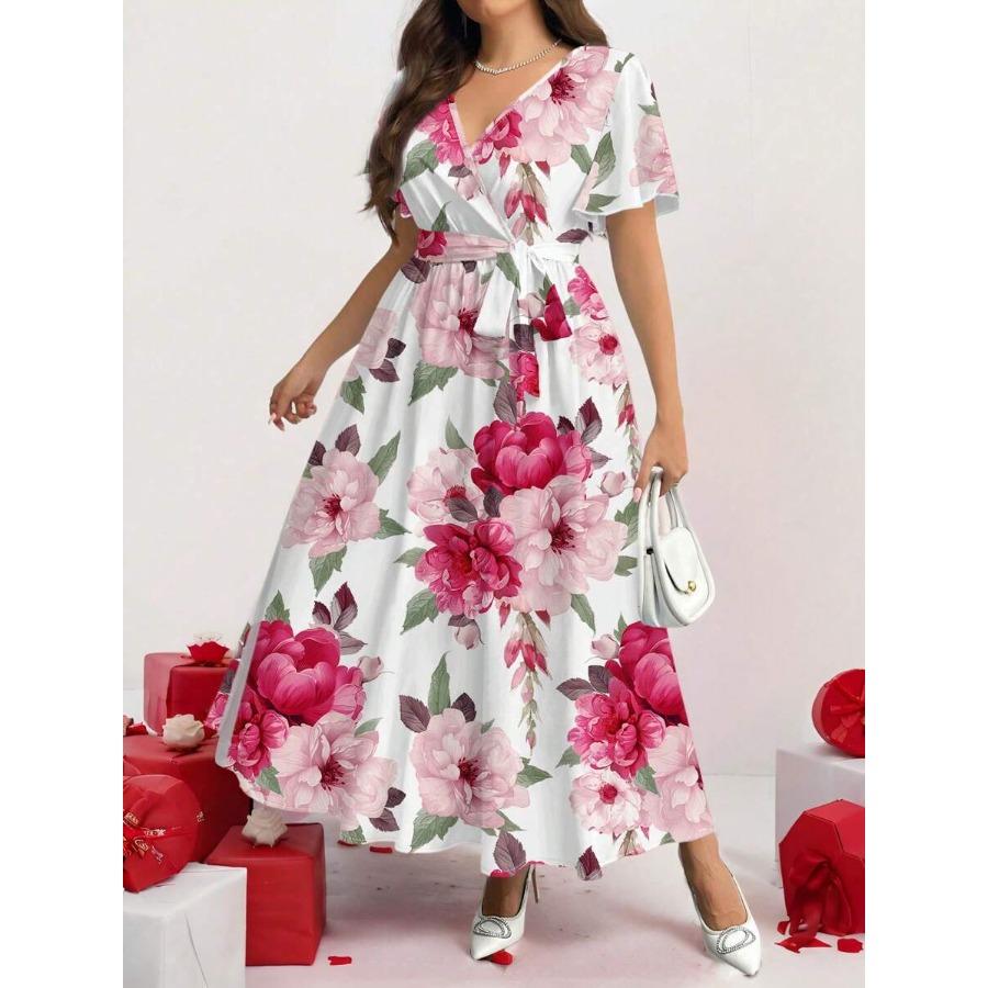 【New style】Firerie Plus Size C - Sundress Midi Floral review and price