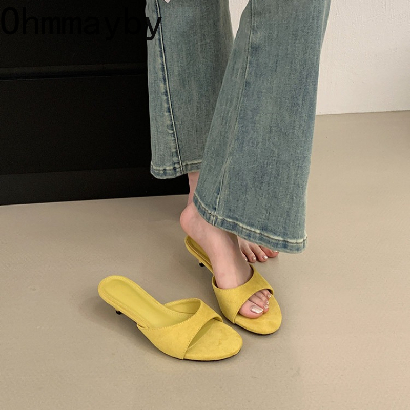 New Women Suede Slide Open Toe - Summer Vacation Clothing Women review and price