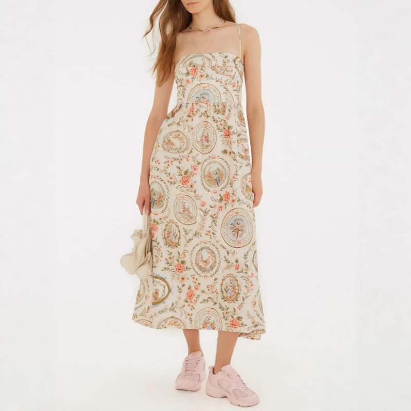 Women's Vintage Floral Print S - Sundress Midi Floral review and price