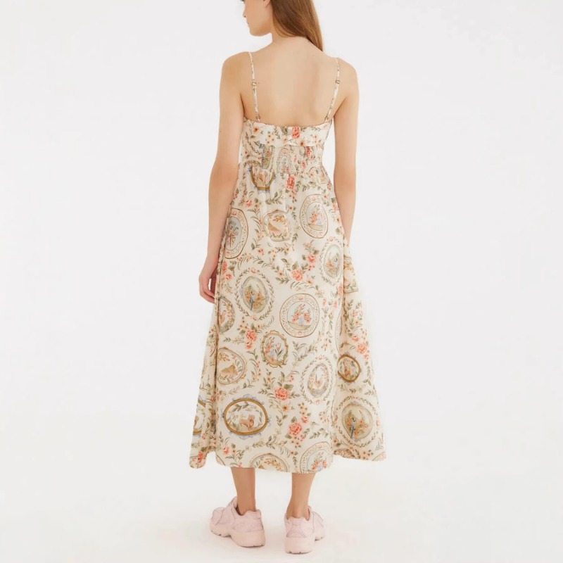 Women's Vintage Floral Print S - Sundress Midi Floral review and price