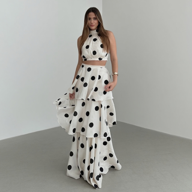 Vintage Polka Dot Matching Set - Summer Clothing Europe review and price