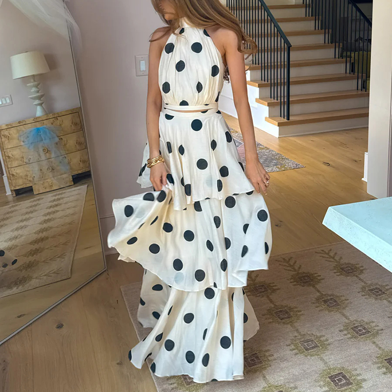 Vintage Polka Dot Matching Set - Summer Clothing Europe review and price