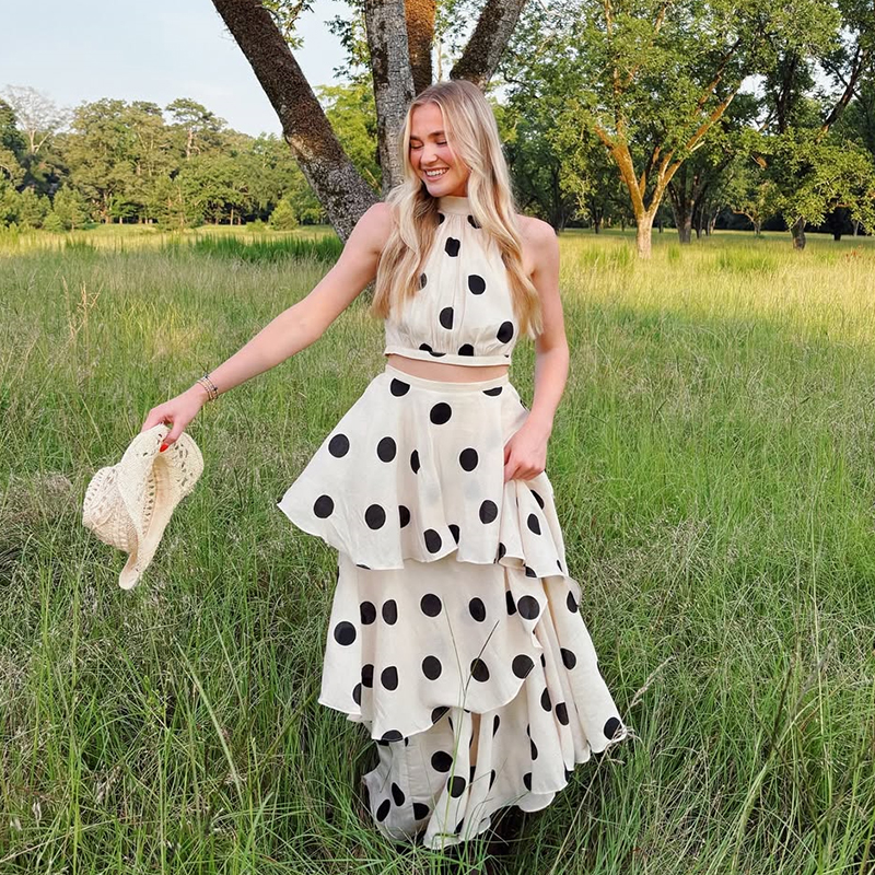 Vintage Polka Dot Matching Set - Summer Clothing Europe review and price