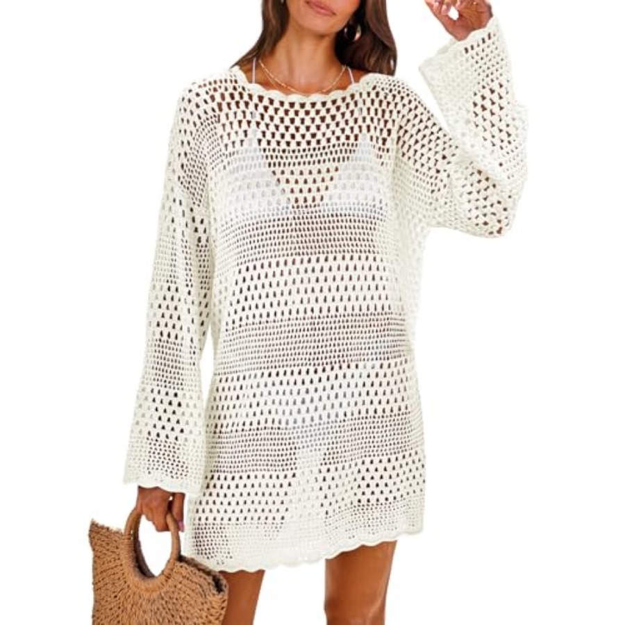ANRABESS Women Swimsuit Croche - Swim Cover Up Mesh review and price