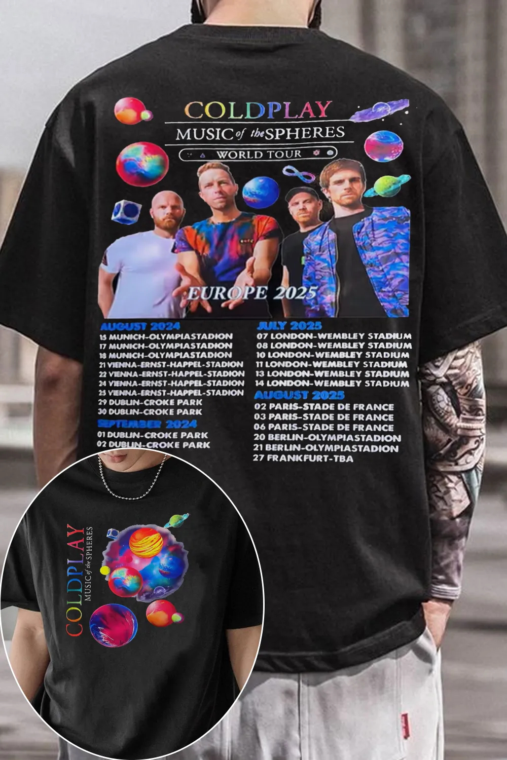 Uk Band Cold-plays TShirt Mens - Summer Clothing Women Uk review and price