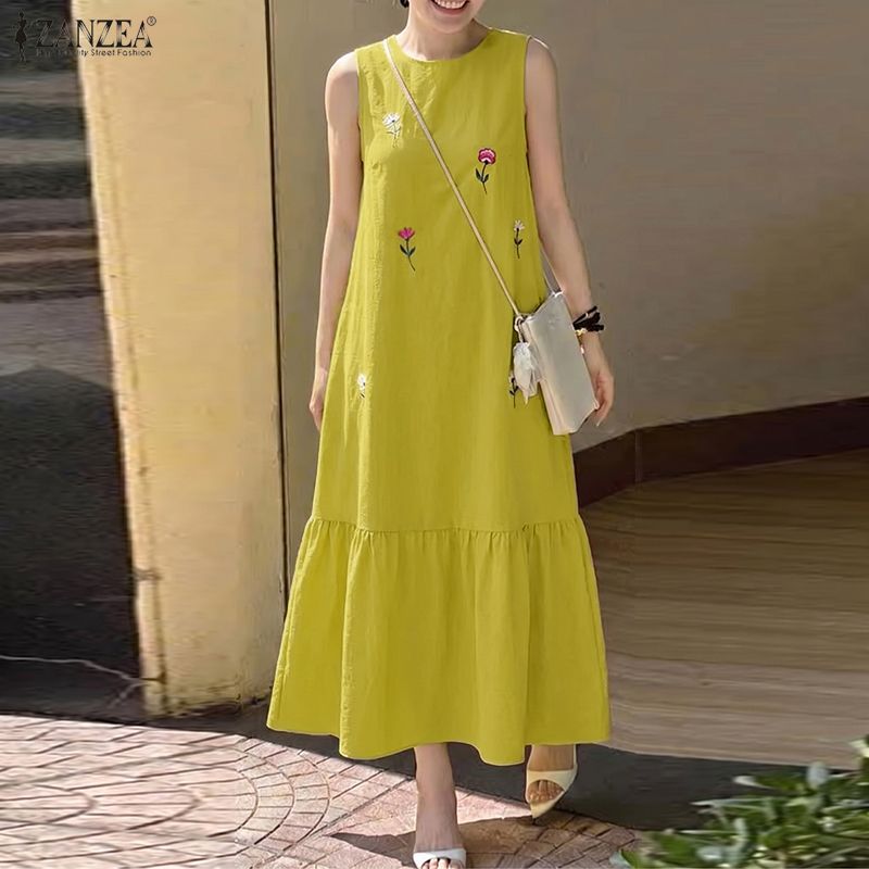 ZANZEA Fashion Summer Sundress - Sundress Midi Floral review and price