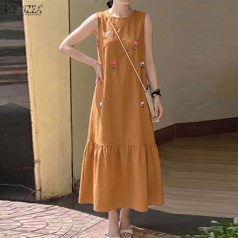 ZANZEA Fashion Summer Sundress - Sundress Midi Floral review and price