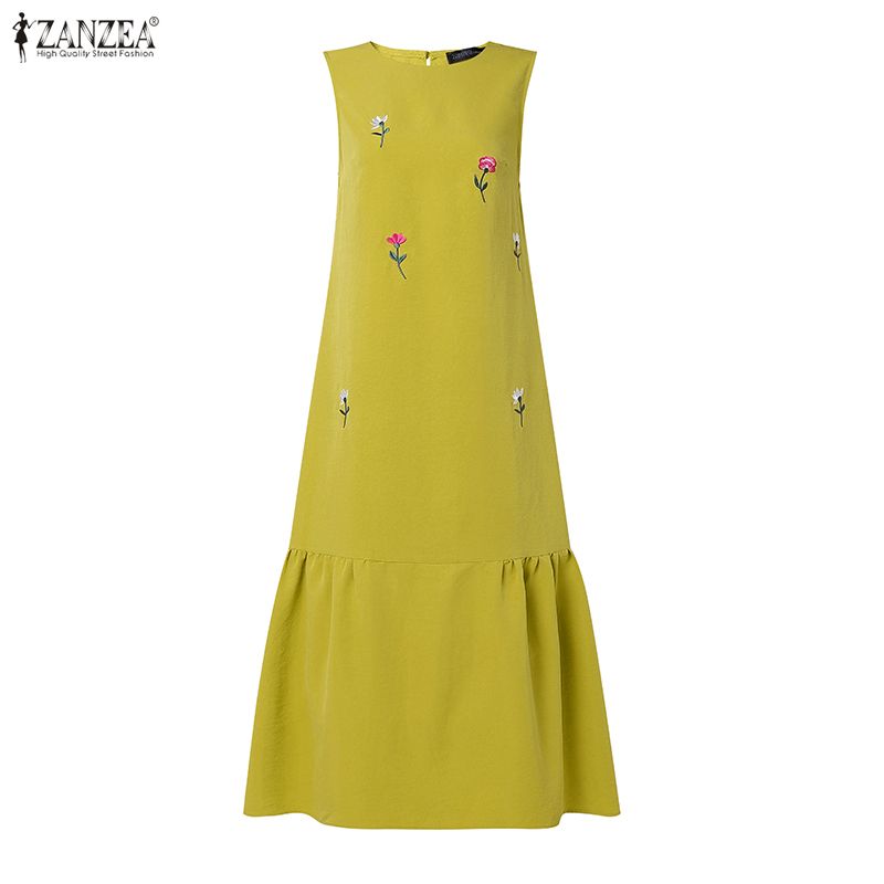 ZANZEA Fashion Summer Sundress - Sundress Midi Floral review and price