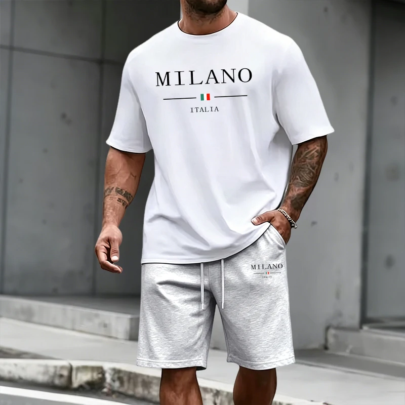 Men's Tracksuit Short Sleeve T - Summer Clothes Fashion review and price
