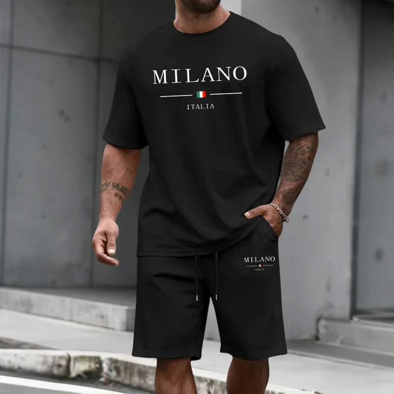 Men's Tracksuit Short Sleeve T - Summer Clothes Fashion review and price