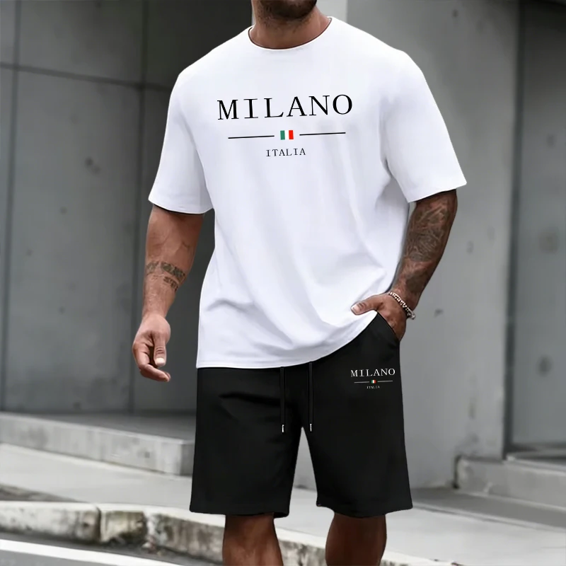 Men's Tracksuit Short Sleeve T - Summer Clothes Fashion review and price