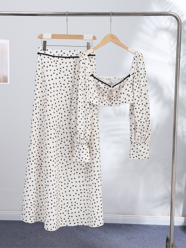 Elegant Women Floral Skirt Set - Summer Vacation Clothing Women review and price
