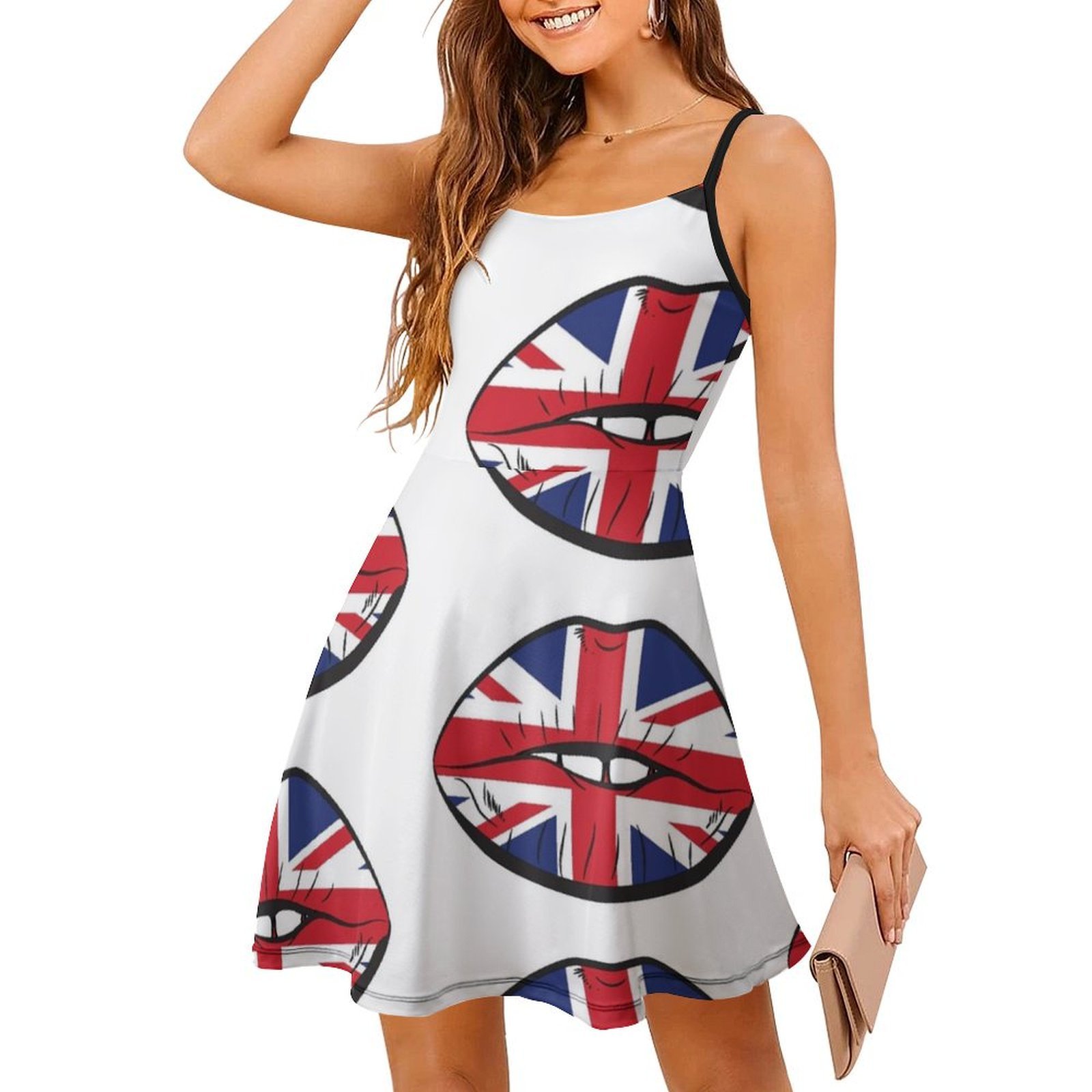 British Flag Fan Lips Uk Fan U - Summer Clothing Women Uk review and price